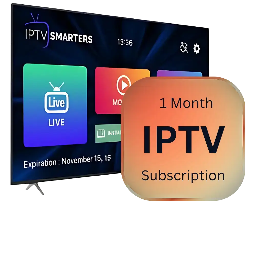 1 Month IPTV Subscription – 24,000+ Channels in Full HD